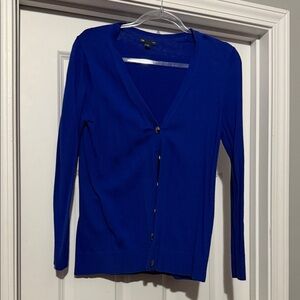 GAP Women's Royal Blue Cardigan Sweater